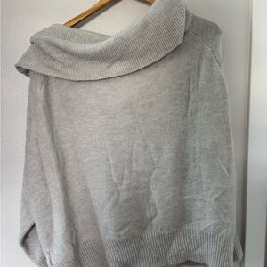 H&M Light Gray Cowl Neck Sweater